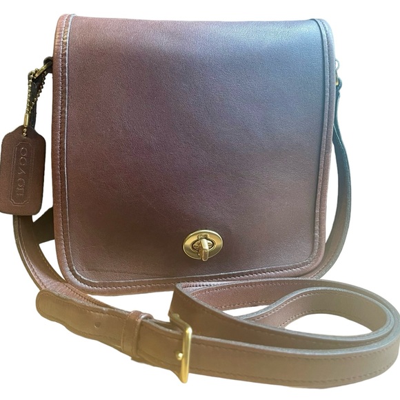 Coach Handbags - Coach Vintage Companion Flap Mahogany Brown Bag 9076